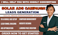 exclusive solar installation lead generation solar leads facebook ads google ads