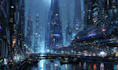 craft dystopian cyberpunk city illustrations