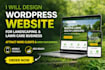 design wordpress website for landscaping and lawn care with local SEO