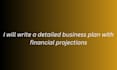 write a detailed business plan with financial projections