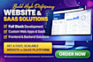 do custom website development as full  stack developer for saas app front end