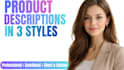 write product descriptions for your ecommerce store
