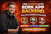 develop and fix rork app backend with API and database integration