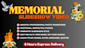 create a funeral slideshow or memorial tribute video