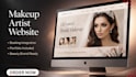 create a professional makeup artist website with booking and portfolio