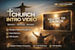 create modern church sermon intro video bumper