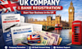 register UK comapny and UK bank