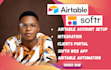 setup airtable interface, airtable database, airtable automation, softr webapp