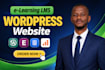 build wordpress lms online course website educational website with tutor lms pro