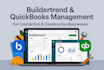 manage buildertrend and quickbooks for contractors