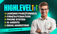 setup gohighlevel CRM workflows funnels and automations