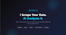scrape any website and deliver ai powered data analysis