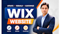 update rebuild customize wix website and monthly maintenance