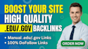 provide 100 education backlinks high da pa