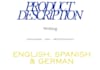 write or translate product descriptions