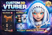 create a custom 3d vtuber model with full rigging, vrm, and streaming setup