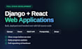 build a full stack web app with django and react