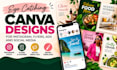 create eye catching canva designs for instagram, flyers, ads and social media