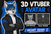create custom vrchat furry avatar 3d vtuber model vrchat avatar rigging