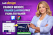 design framer website, framer landing page, figma to framer conversion