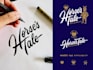 design notary, cursive, handwritten signature logo