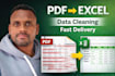 convert PDF to excel with clean structured data
