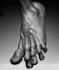 sculpt 3d leg model for printing