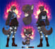 draw a professional furry anthro character reference sheet