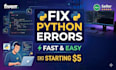 fix simple python errors and small tasks in 24 hours