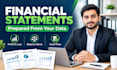 prepare financial statements from financial data