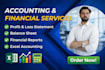 do professional bookkeeping and financial statements
