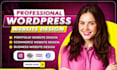 build wordpress website, design, redesign wordpress business website developmen