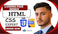 email landing page saas landing page coding assignment using figma to HTML, CSS