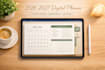 create all in one 2026 2027 digital planner canva template hyperlinked journal