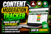 create a content moderation tracker in google sheets