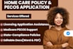 write home care policies and peco application