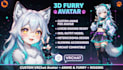 create vrc avatar anime style optimized vrchat character and edit furry avatar