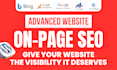 do advanced on page seo optimization for your wordpress website