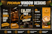design awesome shopfront, storefront panel, window decals and outdoor signage