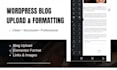 upload and format wordpress blog posts with elementor