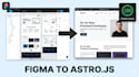 convert the figma design to pixel perfect astro js website with tailwind CSS