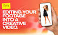 edit your clips into attractive video