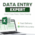 do excel data entry, PDF to excel conversion and data cleaning