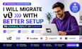 migrate v0 with better setup to lovable replit or cursor prototype