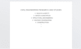 do research and studies in civil engineering