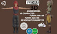 design anime vrchat avatar, vrc model, and full body tracking ready character