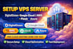 setup vps server digitalocean google cloud aws plesk azure