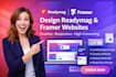 design readymag framer website landing page redesign