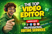 do professional youtube video editing or vlog video editing