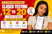 12 testers closed testing 20 tester mobile app google play console 12 app tester